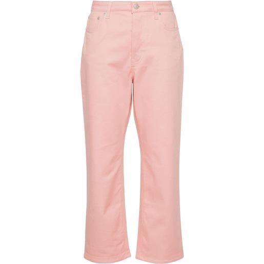 Fabiana Filippi jeans dritti con perline - rosa