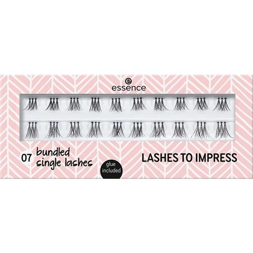 ESSENCE lashes to impress+glue 07 bundled single lashes ciglia finte + colla