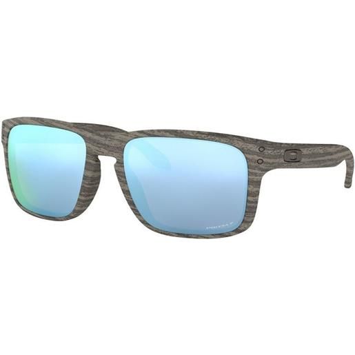 Oakley holbrook 9102j9 woodgrain/prizm deep h2o polarized occhiali lifestyle