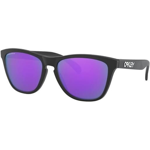 Oakley frogskins 9013h655 matte black/prizm violet m occhiali lifestyle