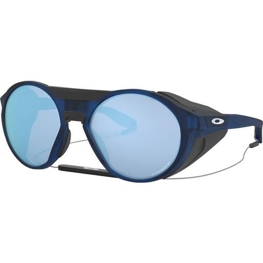 Oakley clifden 94400556 matte translucent blue/prizm deep h2o polarized occhiali da sole outdoor