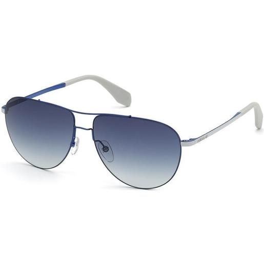 Adidas or0004 92w shine blue grey/gradient blue s occhiali lifestyle