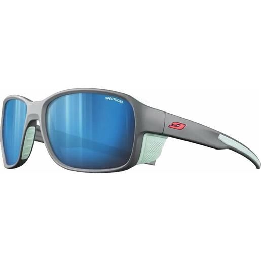 Julbo monterosa 2 grey/light green/smoke/multilayer blue occhiali da sole outdoor