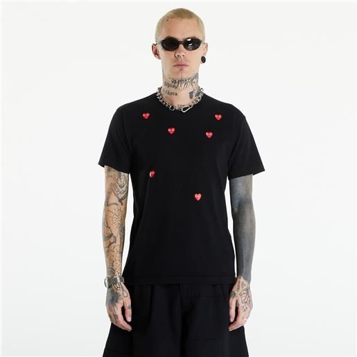 Comme des Garçons PLAY short sleeve logo print t-shirt unisex black