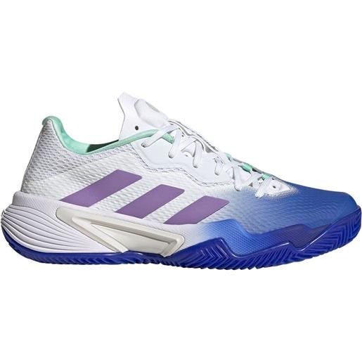 Adidas barricade clay all court shoes bianco, blu eu 39 1/3 donna