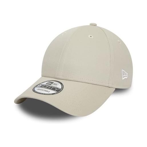 New Era - cappellino berretto da baseball - visiera curva - strapback - fibbia in metallo - vuoto - beige