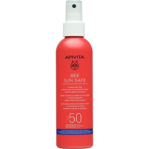 Apivita spray hydra melting viso e corpo ultra-leggero spf50 200ml