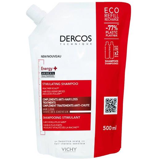Vichy dercos shampoo energy eco ricarica 500ml