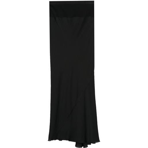 Rick Owens DRKSHDW elasticated-waistband skirt - nero