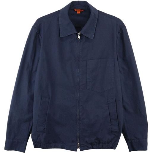 Barena giacca-camicia zaleto mariol con zip - blu