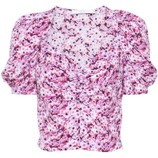 IRO nunila floral-print blouse - rosa