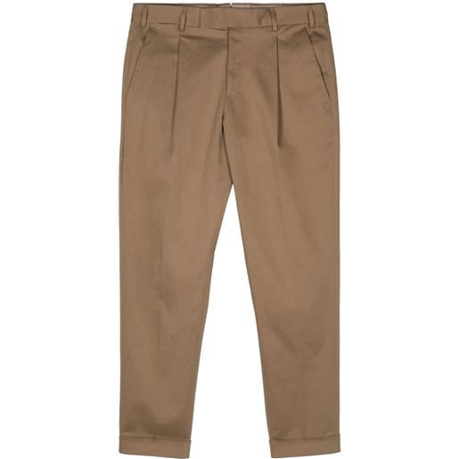 PT Torino pantaloni rebel crop - marrone