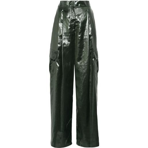 Emporio Armani cargo straight-leg trousers - verde