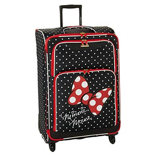 American Tourister disney minnie mouse red bow softside spinner 28, multi, taglia unica, disney minnie mouse red bow softside spinner 28