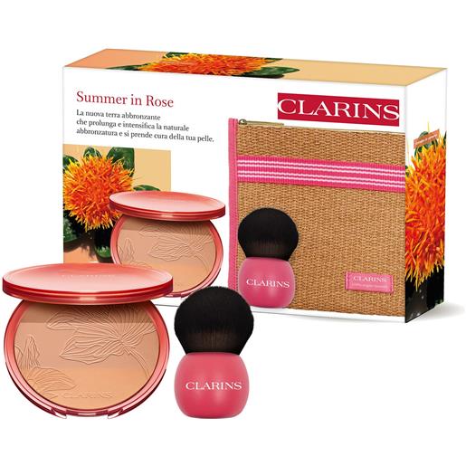 Clarins summer in rose kit 19g cofanetto make up, terra