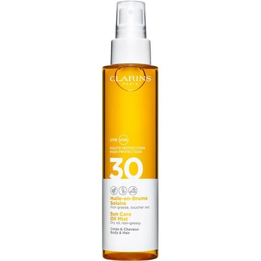 Clarins huile-en-brume solaire corps & cheveux spf30 150ml olio solare corpo alta prot. , trattamento protezione solare capelli