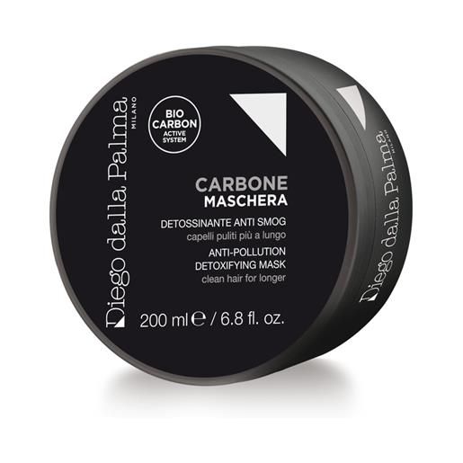 Diego Dalla Palma carbone maschera detossinante anti smog 200ml maschera idratante capelli, maschera nutriente capelli, maschera detossinante capelli