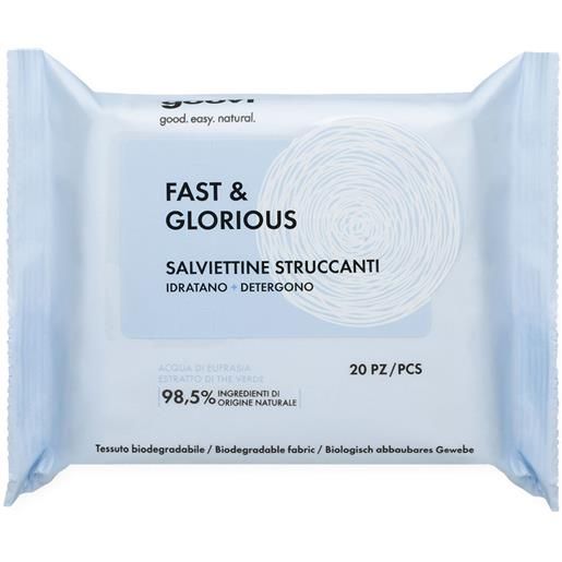 Goovi salviettine struccanti fast and glorious 1x20 pz salviettine detergenti viso