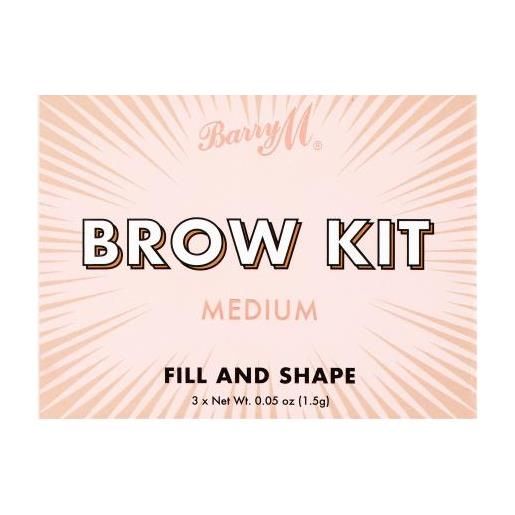 Barry M brow kit paletta sopracciglia 4.5 g tonalità medium