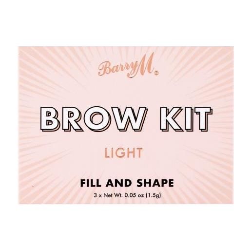 Barry M brow kit paletta sopracciglia 4.5 g tonalità light