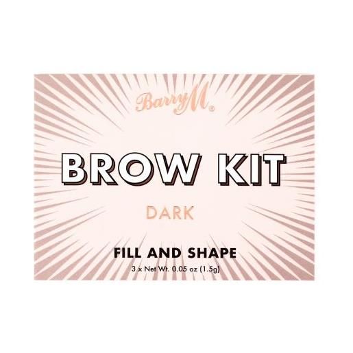 Barry M brow kit paletta sopracciglia 4.5 g tonalità dark