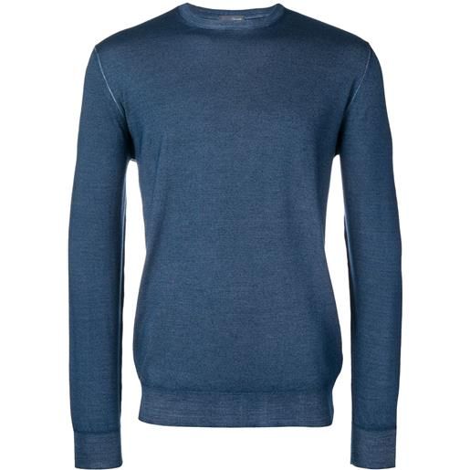 Drumohr maglione in maglia fine - blu