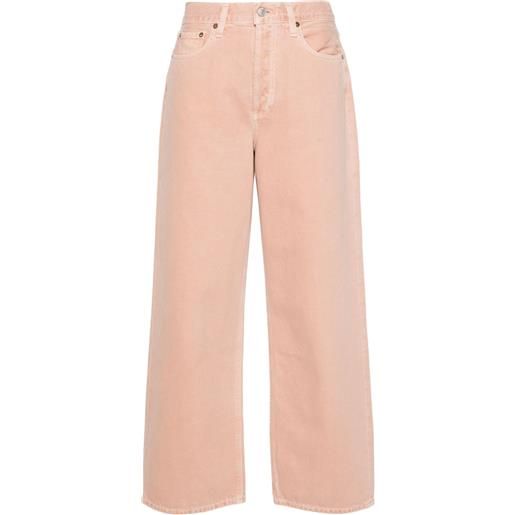 AGOLDE slung mid-rise straight jeans - rosa