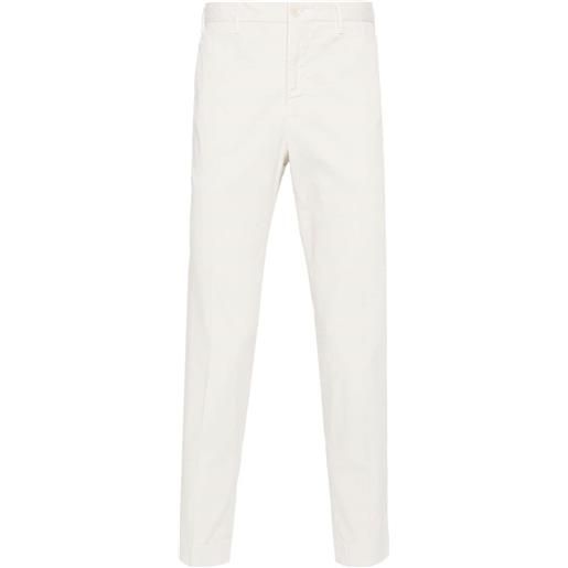 Incotex tapered cotton chino trousers - toni neutri