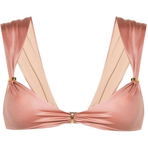 Dsquared2 ring-detail bikini top - rosa