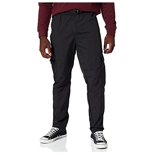 Urban Classics pantaloni cargo in nylon regolabili, nero, l uomo