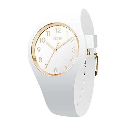 Ice-watch - ice glam white gold numbers - orologio bianco da donna con cinturino in silicone - 014759 (small)