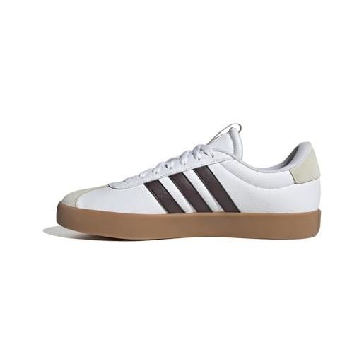 adidas vl court, sneaker uomo, core black cloud white gum, 45 1/3 eu