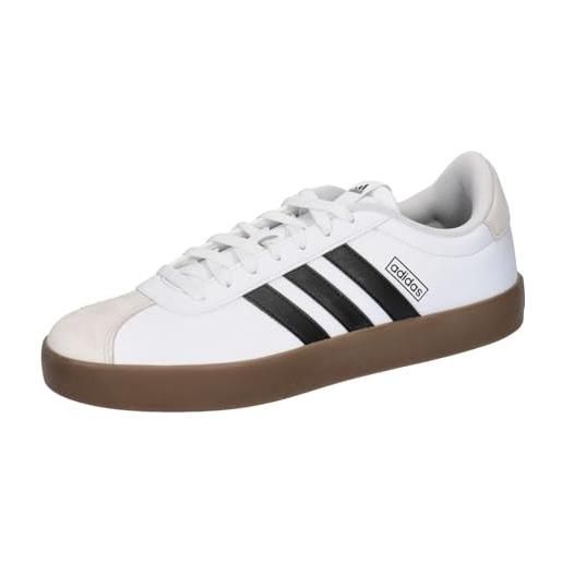 adidas vl court, sneaker uomo, core black cloud white gum, 46 2/3 eu