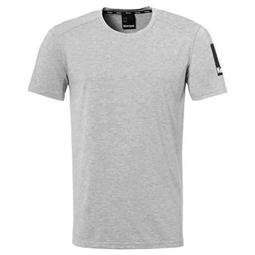Kempa status t-shirt, t-shirt da gioco di pallamano uomo, gris melange, m