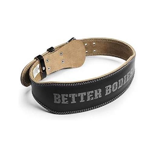 Better Bodies 30471, weight lifting belt uomo, black, m