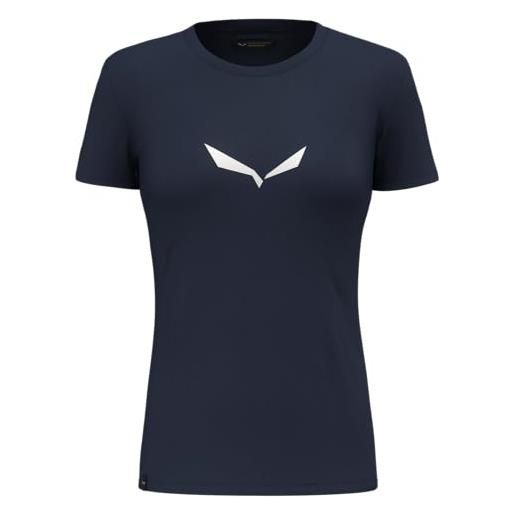 Salewa t-shirt da donna con logo solido dri-release® zephyr, xxs
