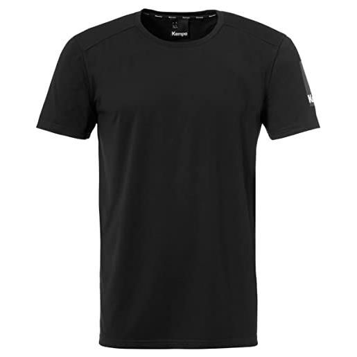 Kempa status t-shirt, t-shirt da gioco di pallamano uomo, negro, s