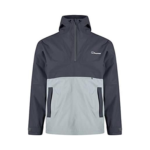 Berghaus giacca impermeabile impermeabile con mezza zip da uomo, resistente, traspirante