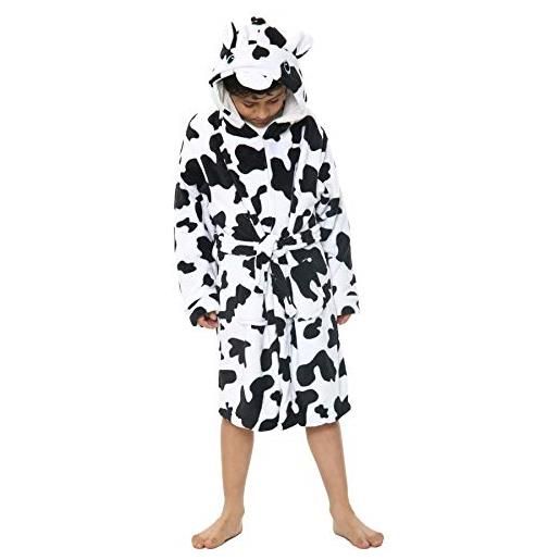A2Z 4 Kids bambini ragazze ragazzi accappatoio novità 3d mucca animale morbido - bathrobe 121 cow_11-12