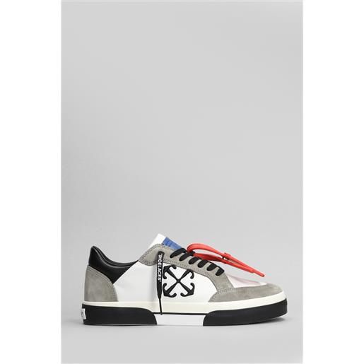 Off White sneakers new low vulcanized in cotone bianco