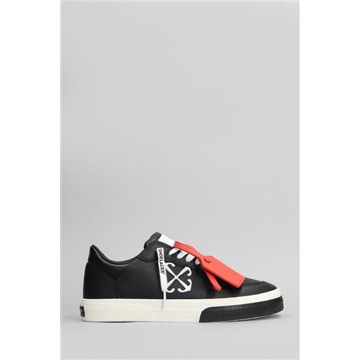 Off White sneakers new low vulcanized in pelle nera