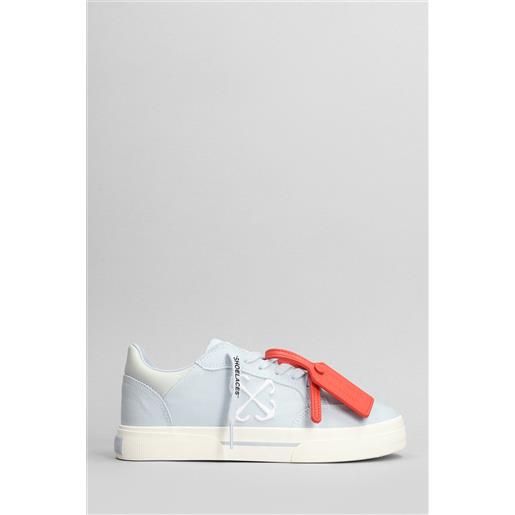Off White sneakers new low vulcanized in cotone celeste