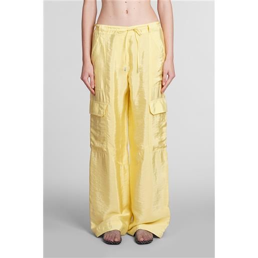 Simkhai pantalone aurora in rayon giallo