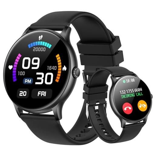 Shepatio smartwatch donne uomini con funzione telefono 1,28 hd touchscreen ip68 orologio sportivo con misurazione della pressione sanguigna frequenza cardiaca del sonno smart watch per ios android