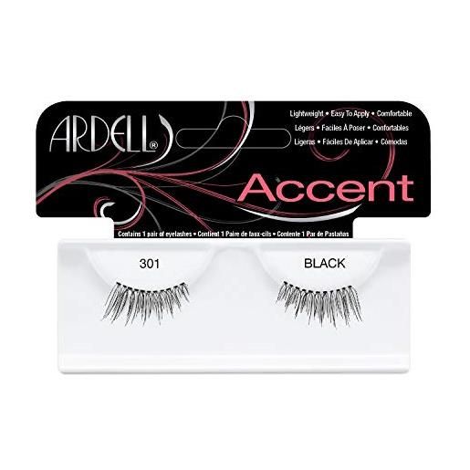 ANDREA ardell accent lashes, black [301] 1 pair by ardell