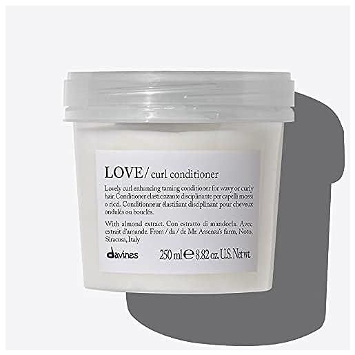 Davines love curl conditioner 250ml - balsamo per capelli ad alto contenuto proteico per capelli mossi o ricci - confezione 2022