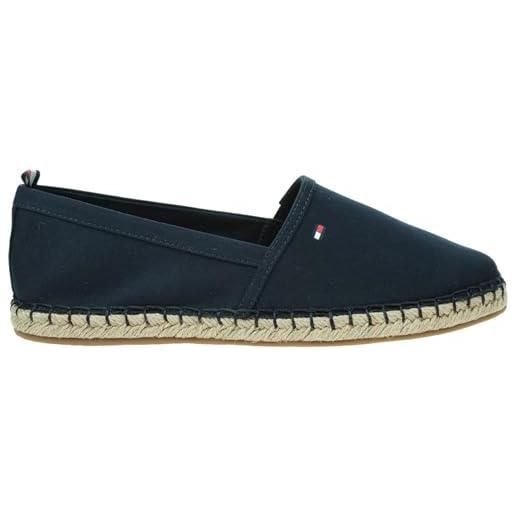 Tommy Hilfiger donna espadrillas basic tommy flat scarpe in tela, beige (harvest wheat), 40