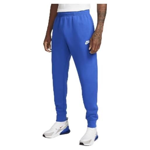 Nike bv2671-480 sportswear club fleece pantaloni sportivi uomo game royal/game royal/white taglia xs