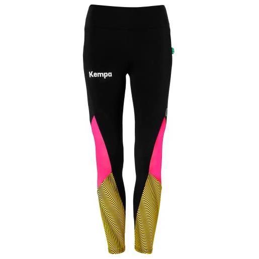 Kempa back2colour - leggings sportivi da donna, a vita alta, per yoga, tempo libero, lunghezza 7/8, con tasca per smartphone