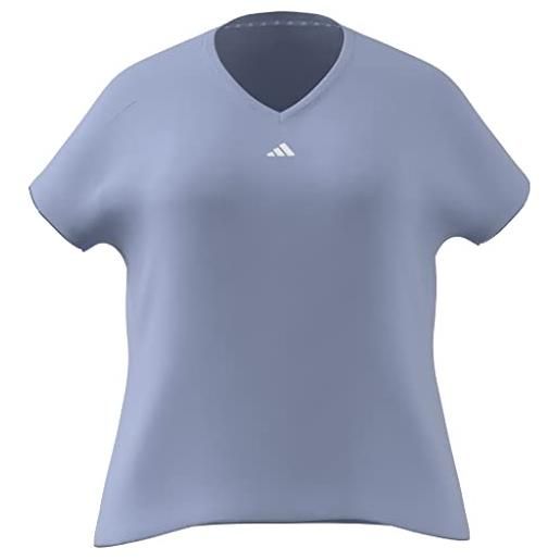 Adidas tr-es min t ps, t-shirt donna, blue dawn, 3xl (plus size)